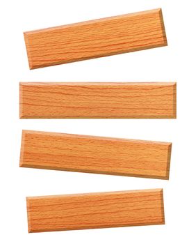 Wood board isolated on white background