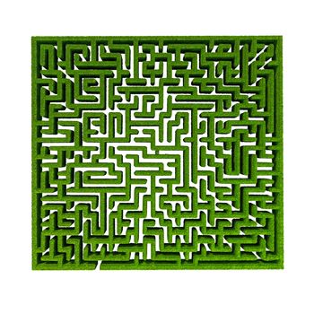 green grass maze background.