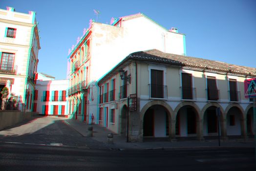 3D photo of the town of Ronda , Spain (need red-cyan anaglyph glasses)