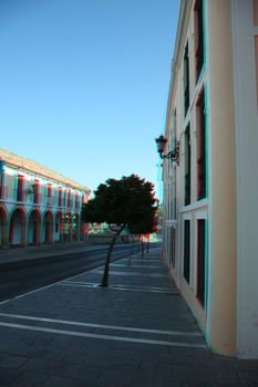 3D photo of the town of Ronda , Spain (need red-cyan anaglyph glasses)