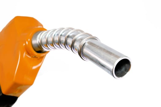 Refueling hose on white background