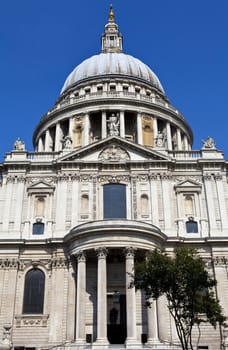 The magnificent St. Paul's Cathedral in London.