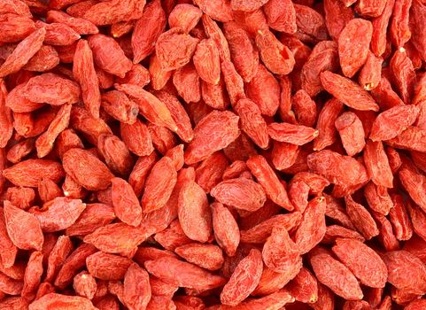 texture of a bunch of red goji berries