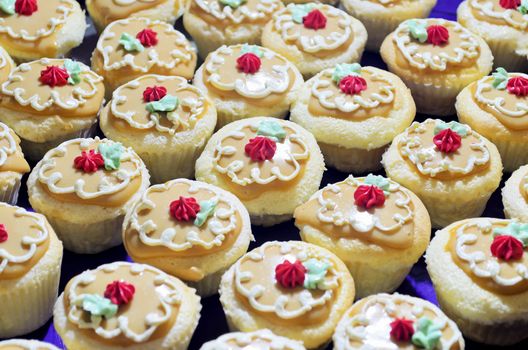 Small, yummy all-occasion cake laid on table