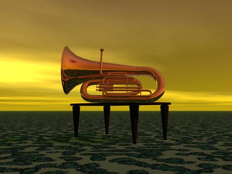 music and trumpet