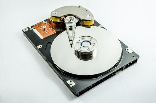 Inside Hard Disk from top view