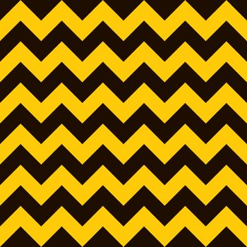 Yellow and black warning seamless tile background with chevron
