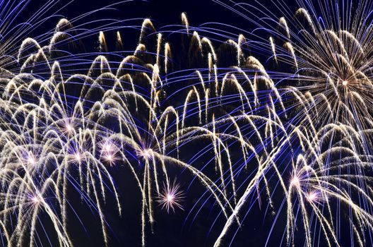 Fireworks dispaly during the New Year's celebration
