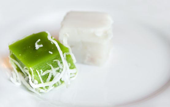  thai style dessert made from coconut and sugar