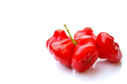 Mini Rose Apple on White Background