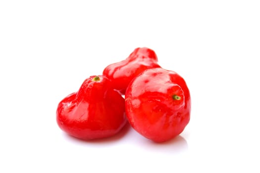 Mini Rose Apple on White Background