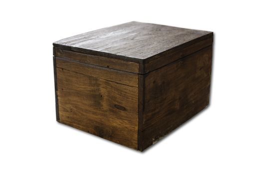 Wooden Box on white background