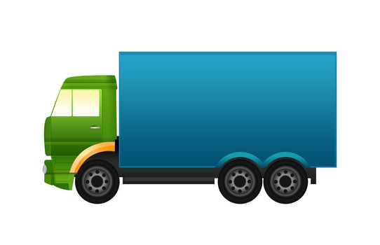 Illustration of a colorful truck