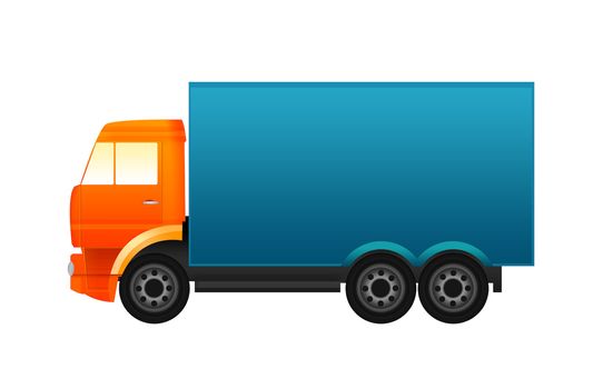 Illustration of a colorful truck