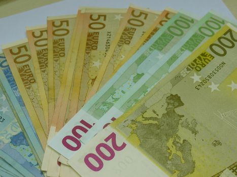 Euro (EUR) banknotes - legal tender of the European Union