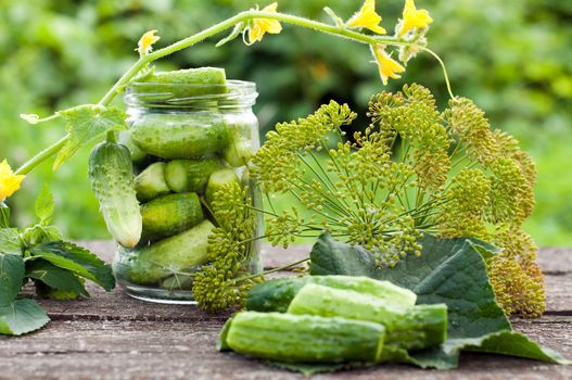 Canning cucumbers at home