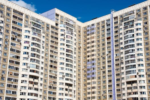 Modern apartment house in Moscow, Russia