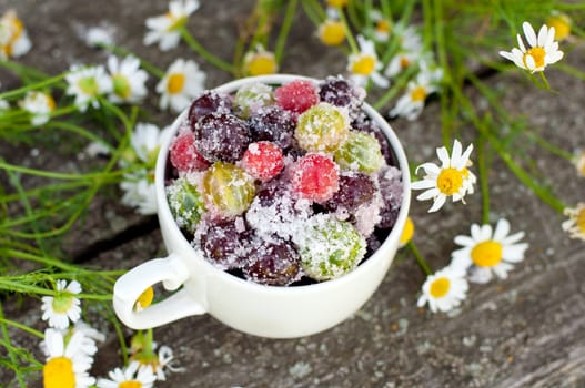 Candied fruit in a bowl