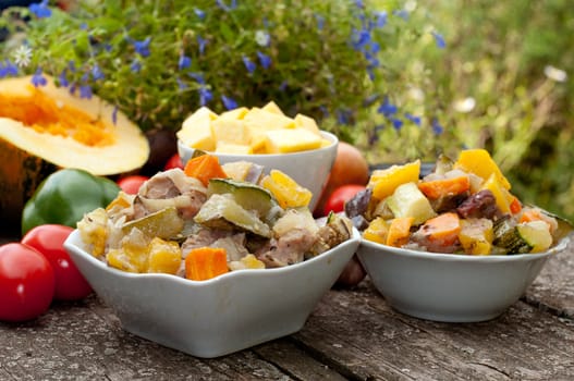 Vegetable stew with meat