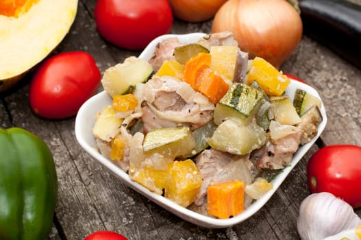 Vegetable stew with meat