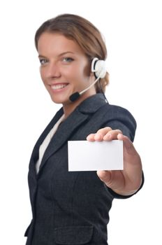 Call center operator with blank message