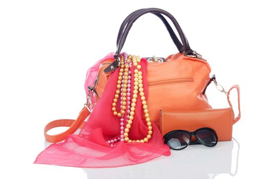 Woman bag with accessories