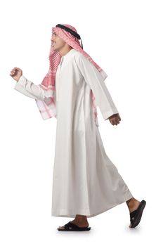Arab man isolated on the white