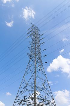 High power of electrical post transmission line  - Maptaphut industrial , Eastern of Thailand , September 2012