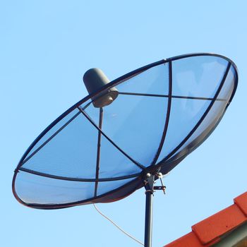 Satellite dish on the roof