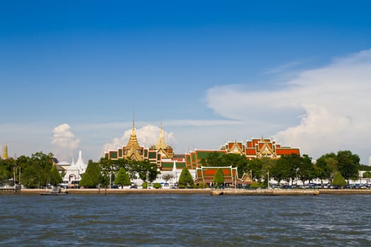 The gland palace at Chao Phraya Riverside in thailand