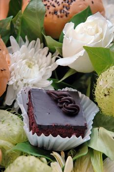 Cake with flowers