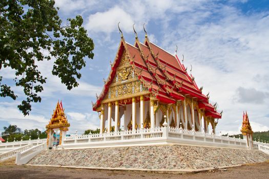 Thai temple place for practice the dharma of Buddhist monk