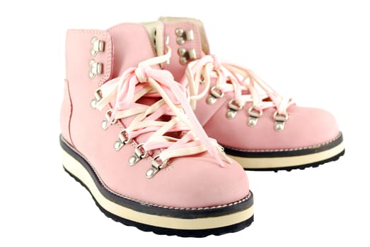 pink hiking boots