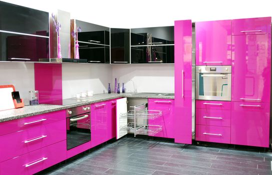 pink kitchen