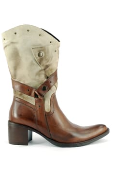 woman cowboy brown boot