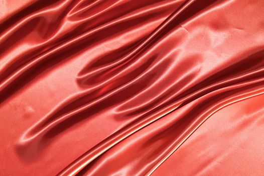 Beautiful folded red silk background