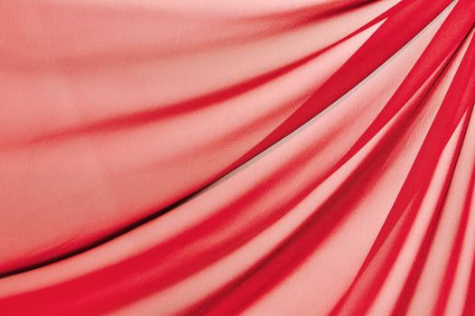 Beautiful folded red silk background