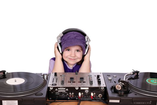 little girl dj