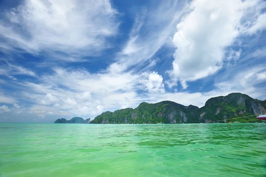 Beautiful beach landscape in Thailand