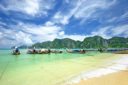 Beautiful beach landscape in Thailand