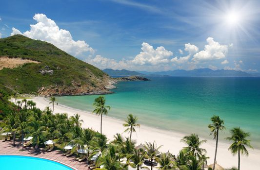 Beach Scene, Pacific ocean, Vietnam