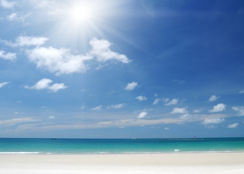 Beach Scene, Tropics, Pacific ocean