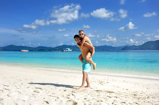 Couple on a tropical beach