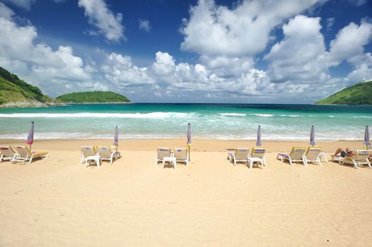 Beautiful beach landscape in Thailand