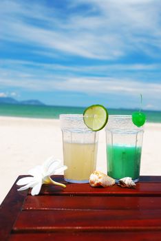 Cocktails on the beach