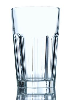 Empty glass isolated on white background