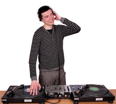 dj play and listen music
