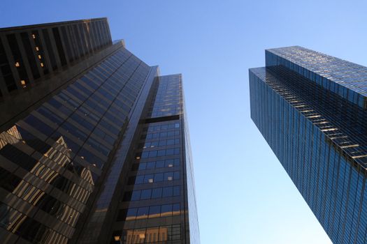 New skyscrapers of downtown.Canada.