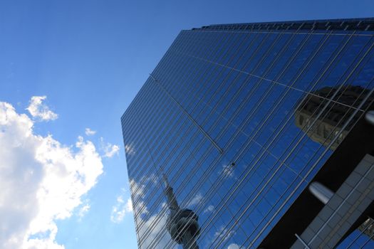 New skyscrapers of downtown.Canada.