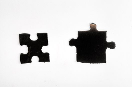 jigsaw puzzle  pieces isolated on a white background